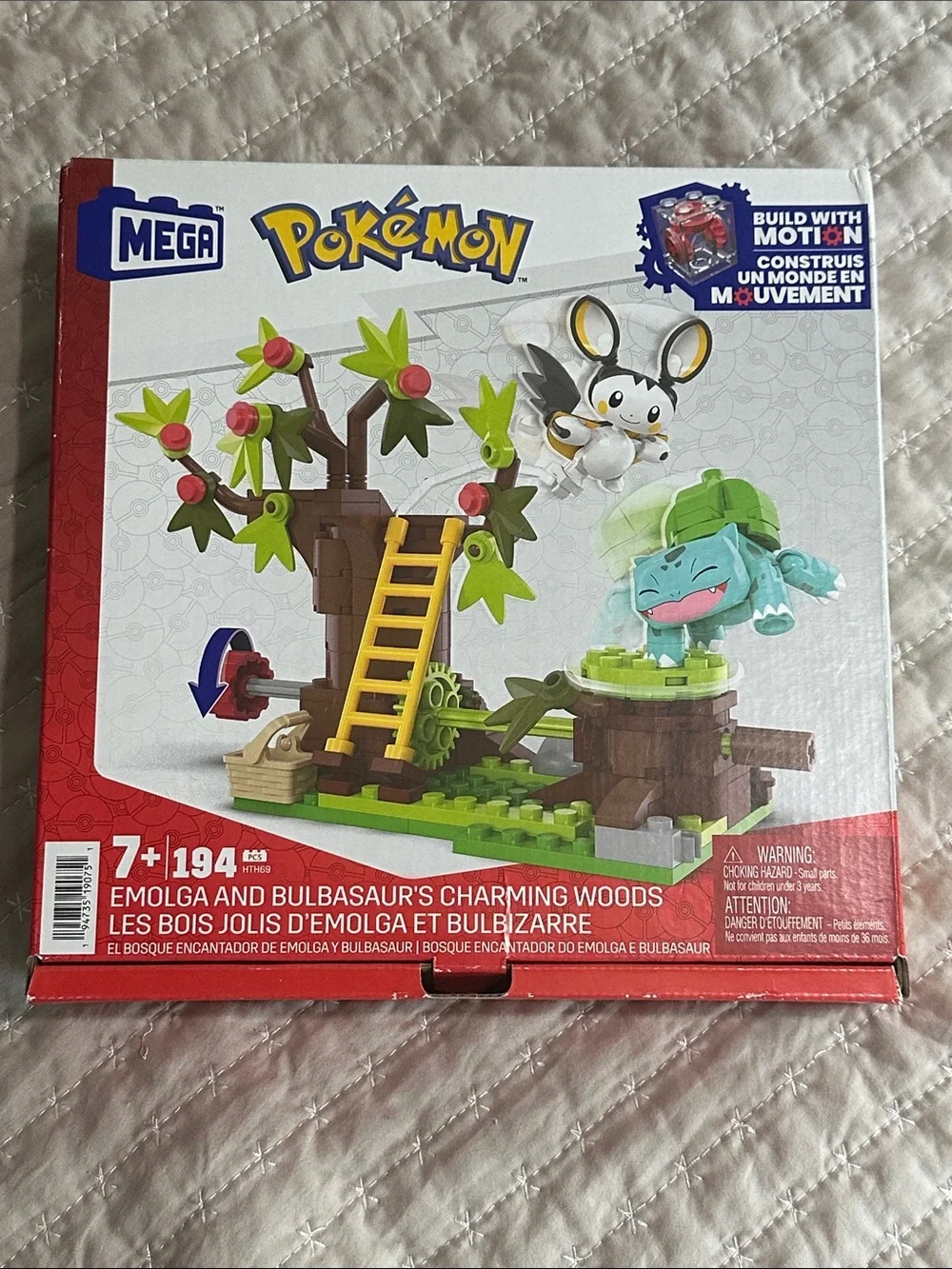 Pokémon Emolga and Bulbasaur Charming Woods Building Set